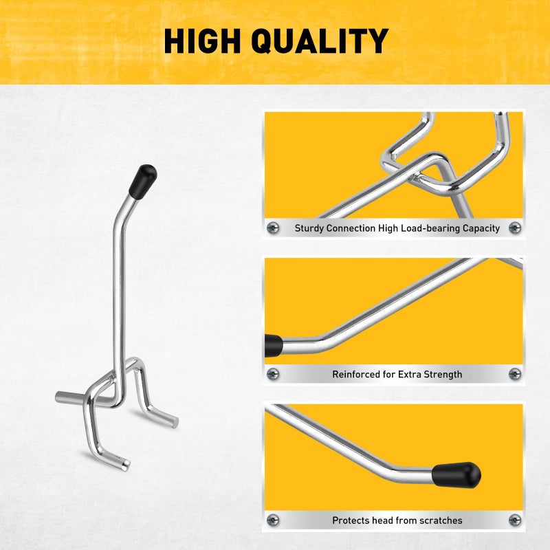 ELEAD خطافات بيجبورد من ELEAD مكونة من 55 قطعة مقاس 2 بوصة، وملحقات منظم لوحة ربط شديدة التحمل، وشماعات أدوات لوحة ربط تناسب 1/4 بوصة و1/8 بوصة أدوات تعليق بيجبورد المرآب وورش العمل وتخزين الحرف اليدوية - Image 4